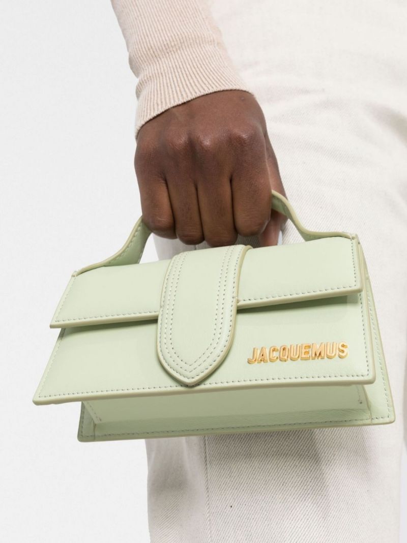 Green Le Bambino Mini Leather Shoulder Bag