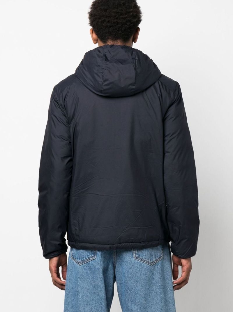 Blue Reversible Padded Bomber Jacket