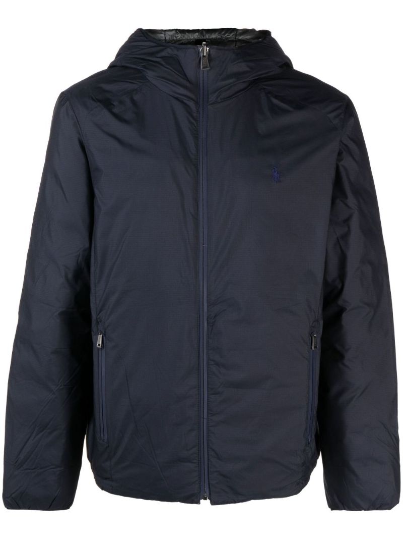 Blue Reversible Padded Bomber Jacket