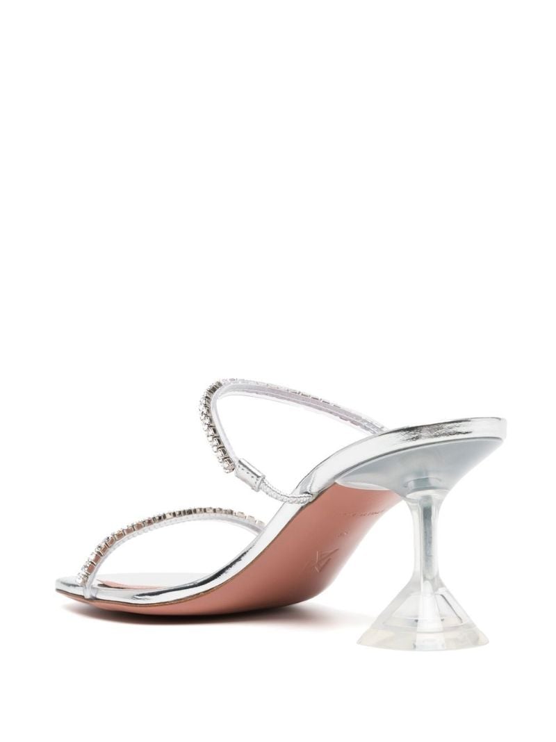 Silver Gilda 70 Crystal Sandals