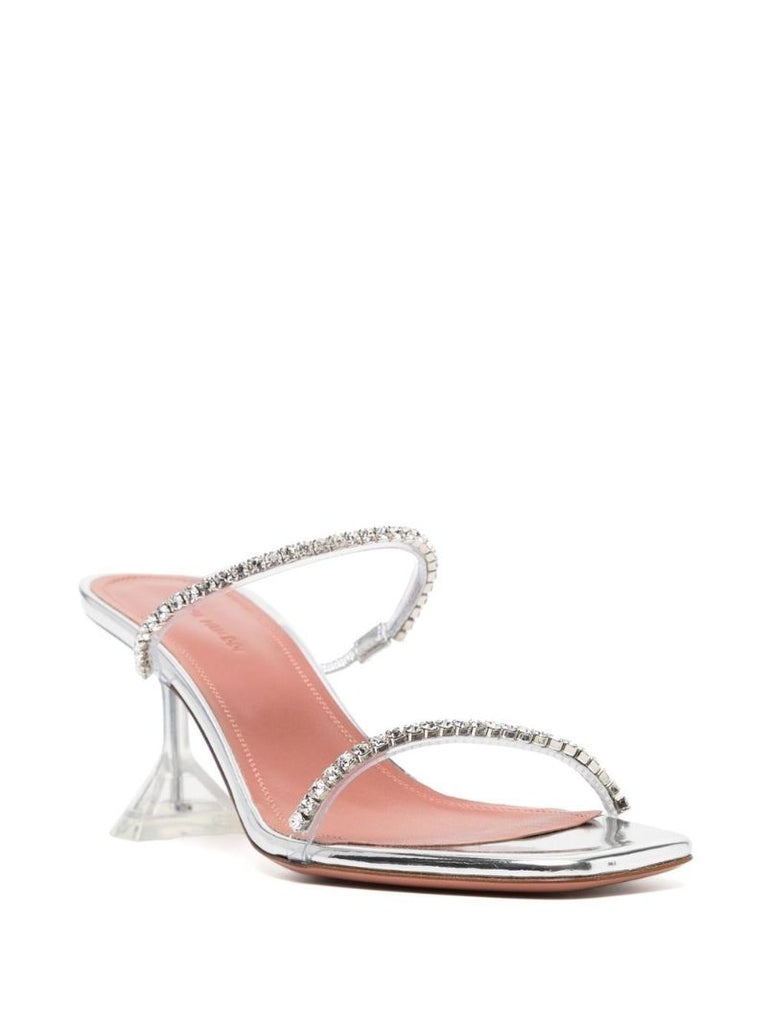 Silver Gilda 70 Crystal Sandals