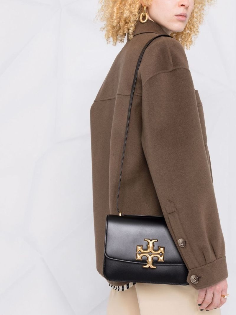 Black Eleanor Leather Cross Body Bag