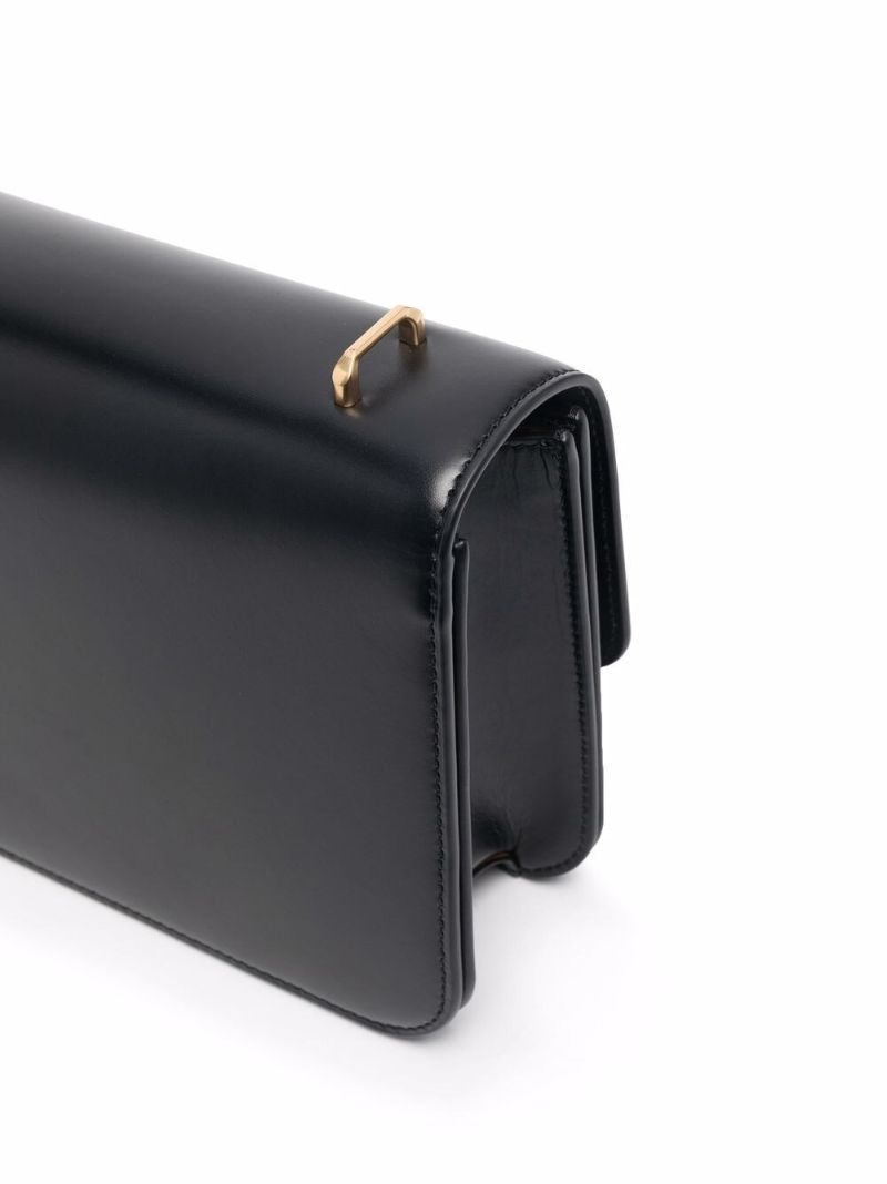 Black Eleanor Leather Cross Body Bag