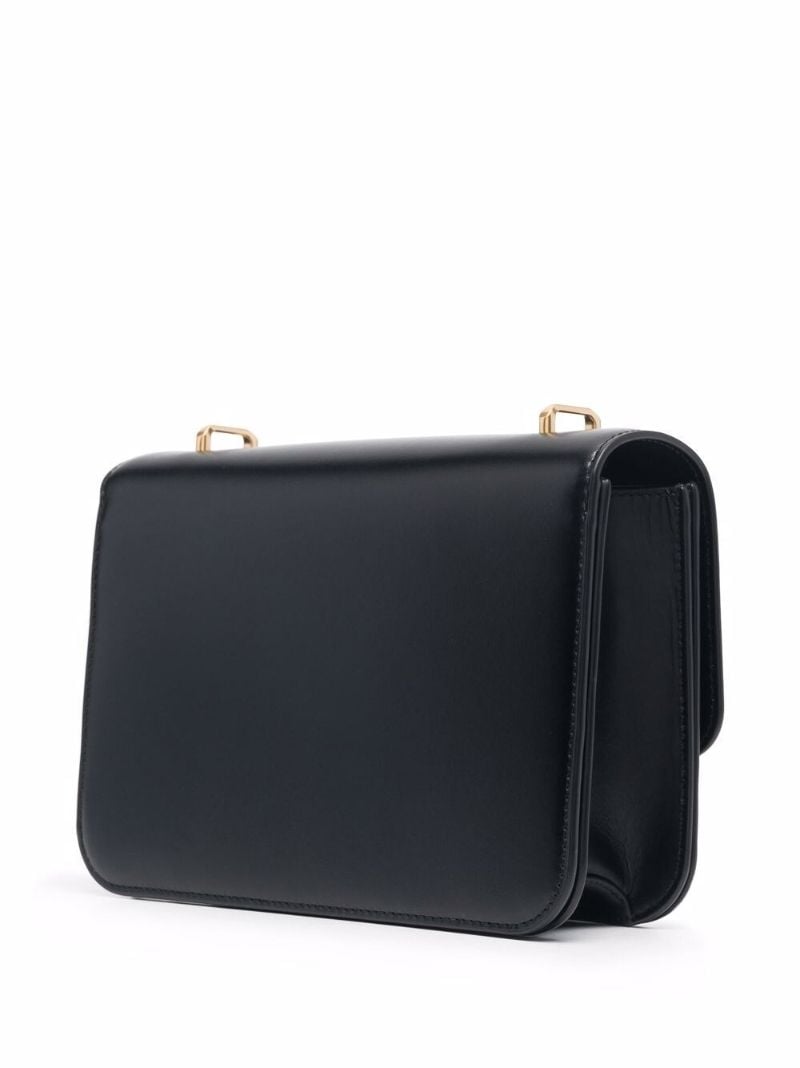 Black Eleanor Leather Cross Body Bag