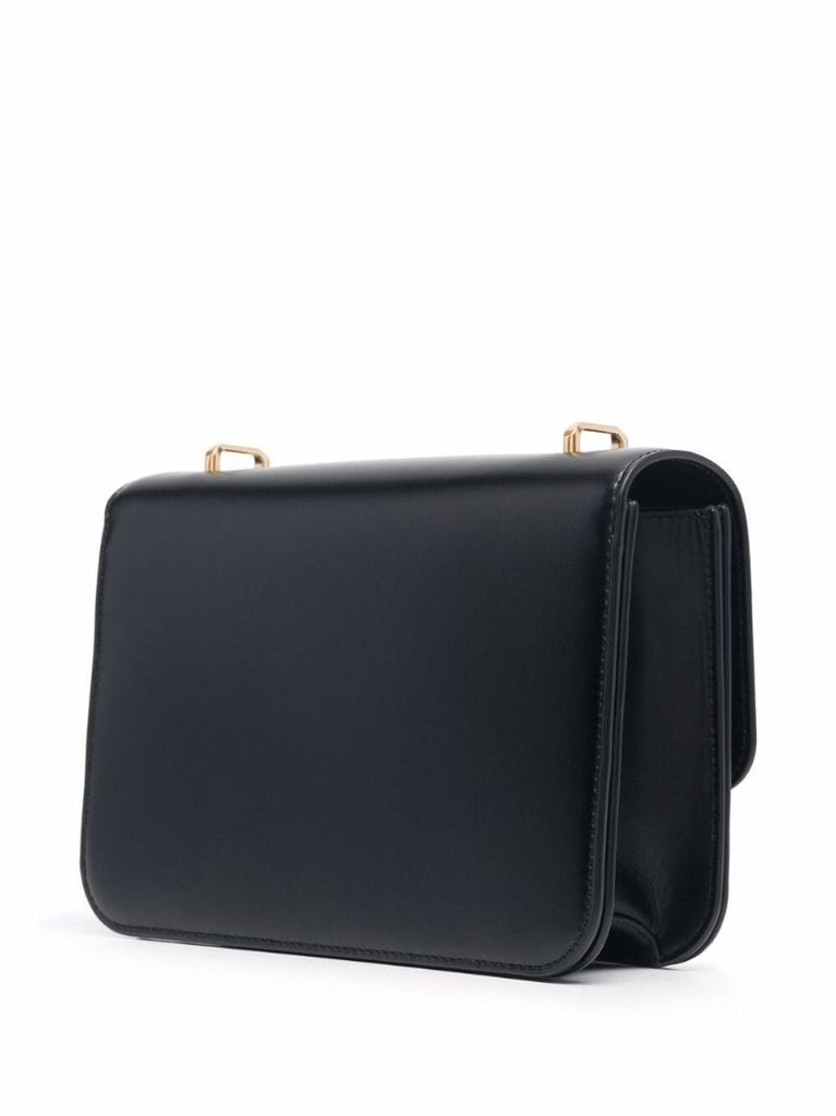 Black Eleanor Leather Cross Body Bag