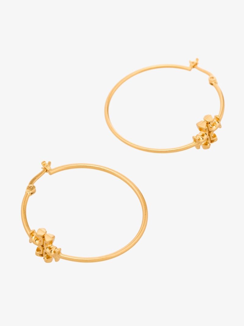 Gold Tone Eleanor Hoop Earring