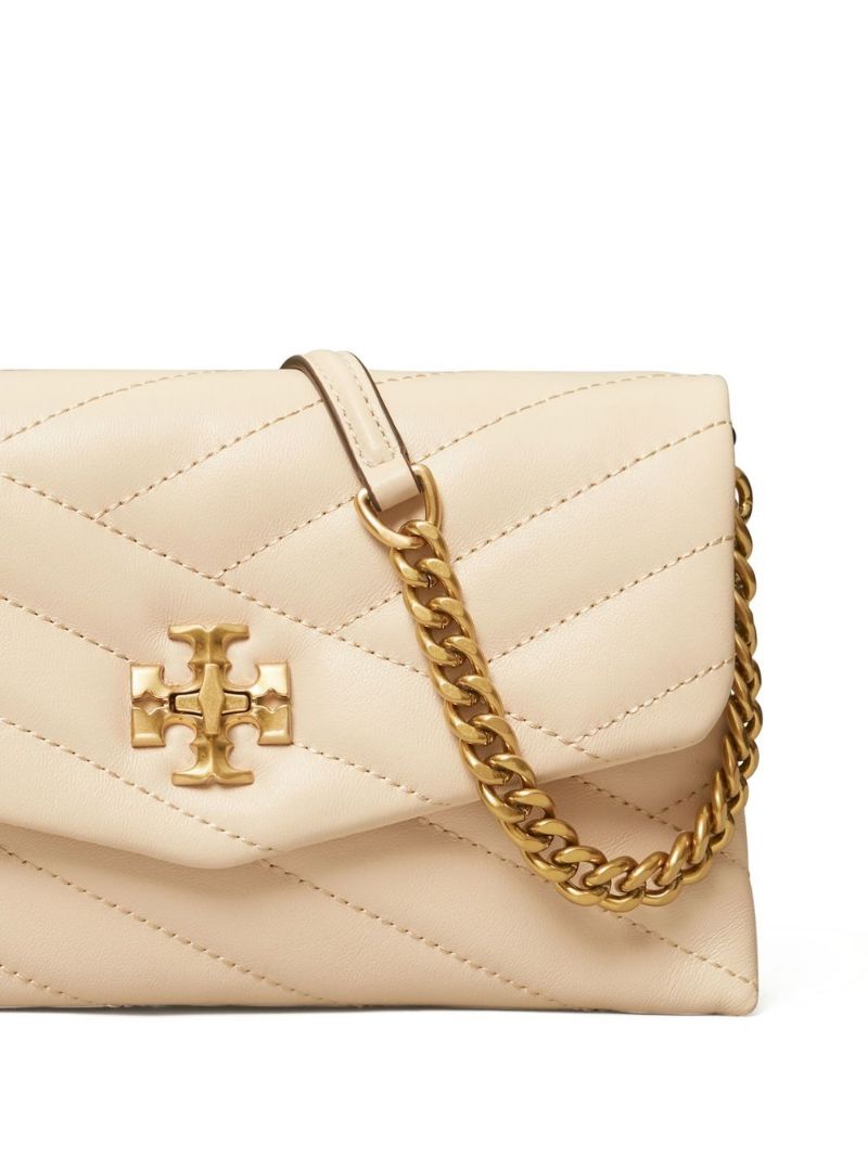 Neutral Kira Mini Quilted Leather Cross Body Bag