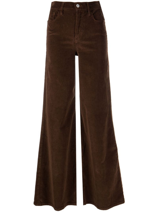 Brown Le Palazzo Wide-leg Jeans