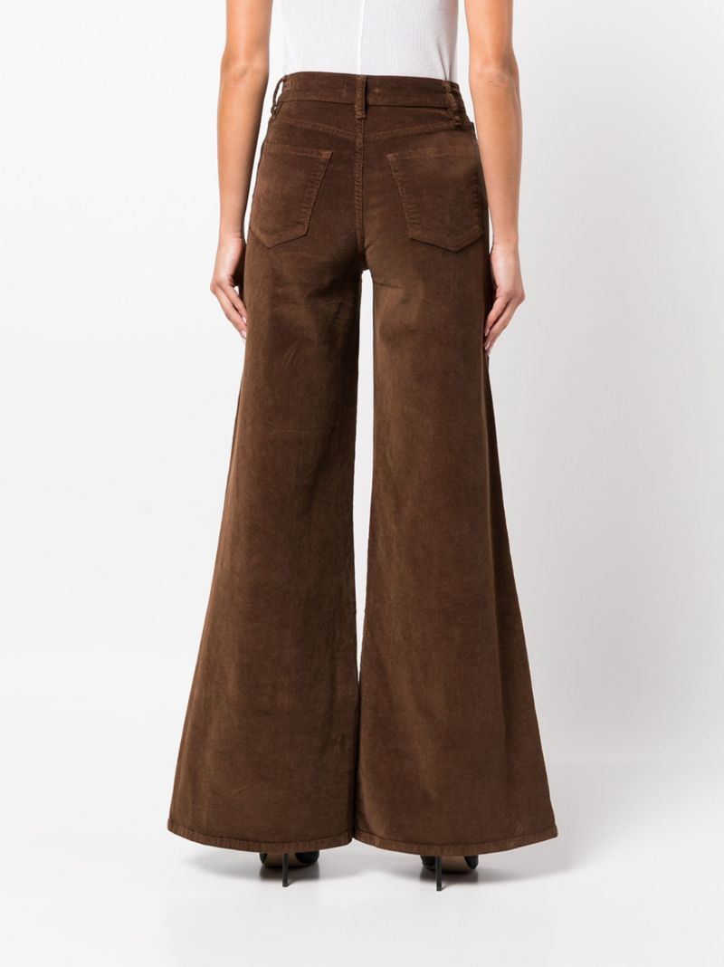 Brown Le Palazzo Wide-leg Jeans