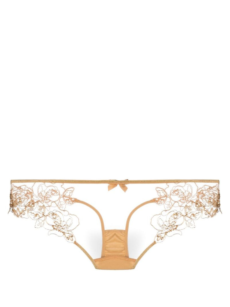 Neutral Lindie Embroidered Briefs