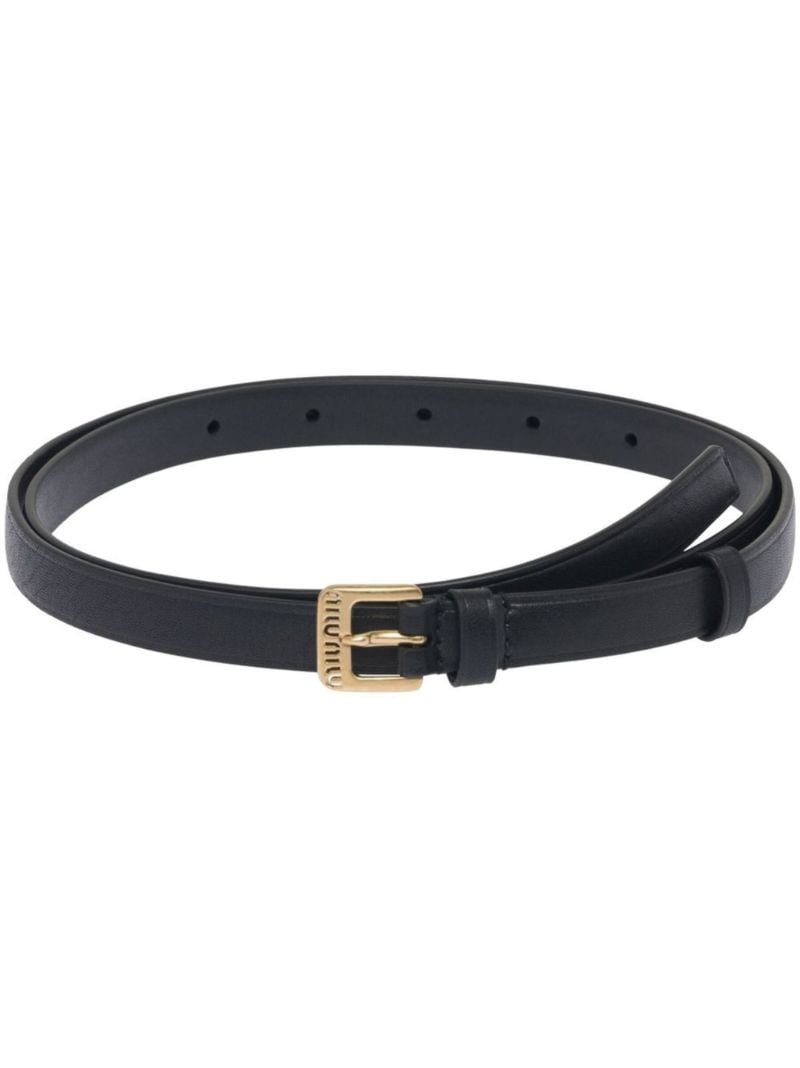 Black Buckle Detail Belt