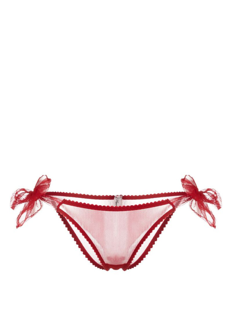 Red Danika Tie-detailed Briefs