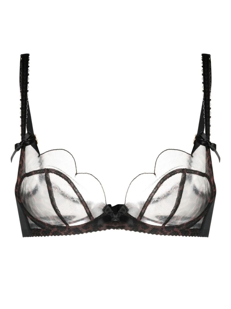 Brown Lorna Leopard Print Underwire Bra