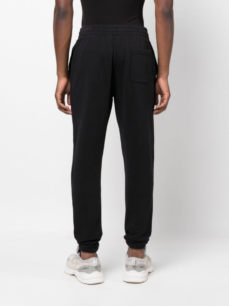 Black Fox Patch Cotton Track Pants