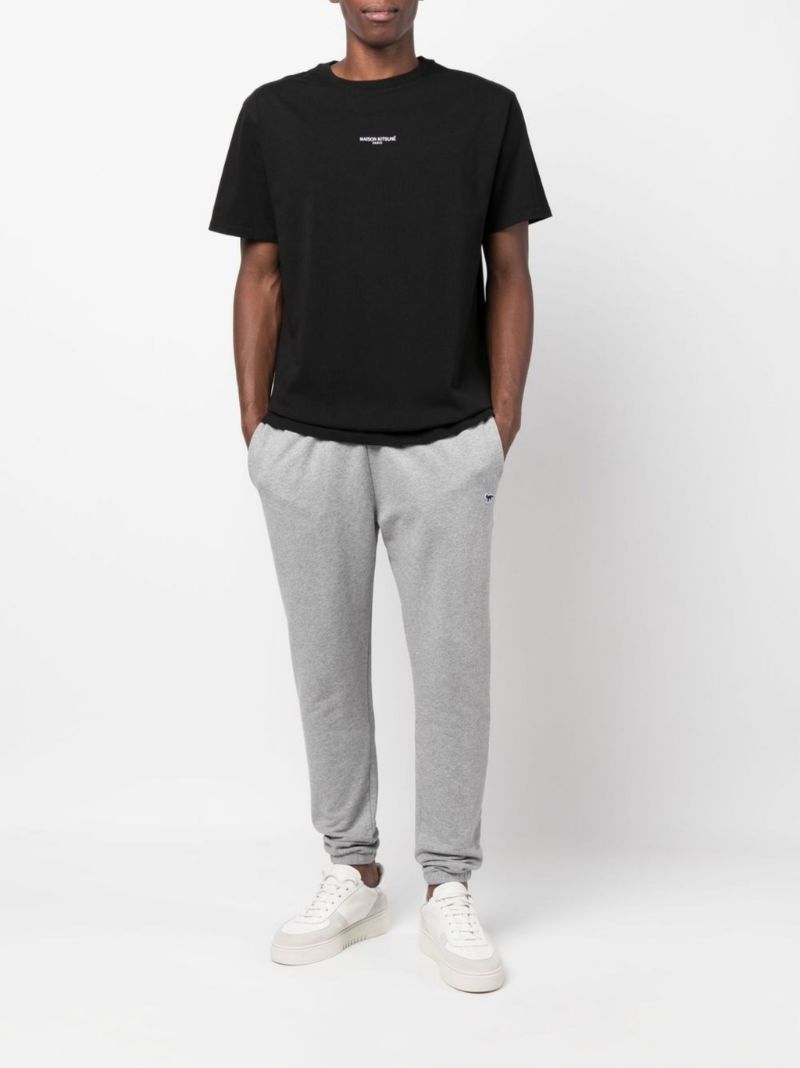 Grey Fox Patch Cotton Track Pants