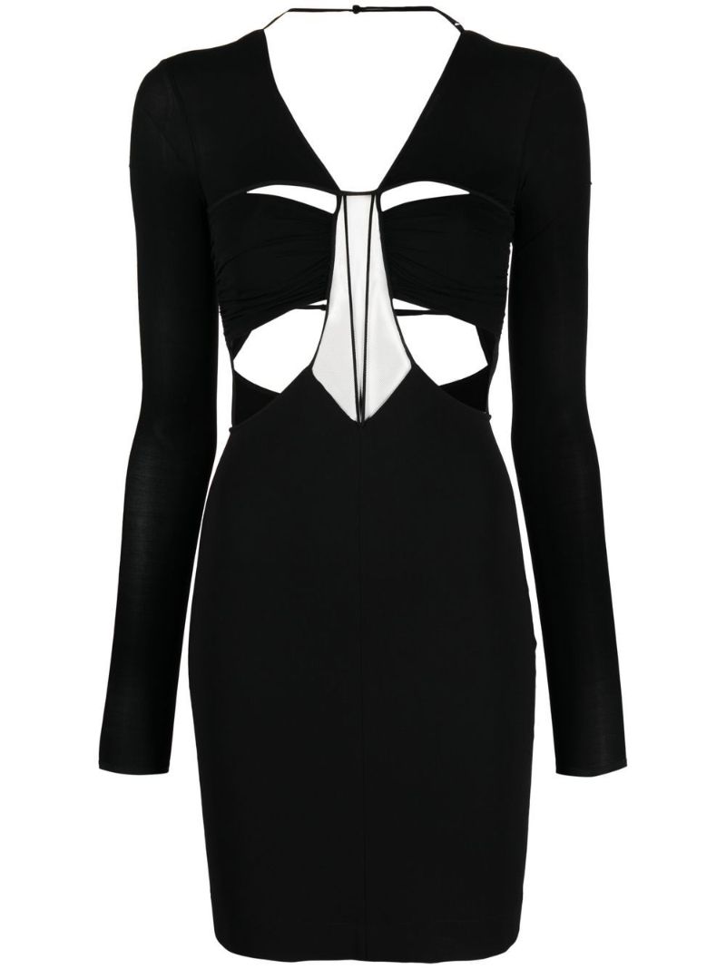 Black Cut-out Mini Dress