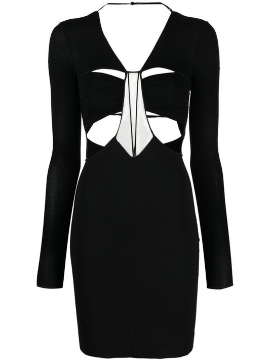Black Cut-out Mini Dress