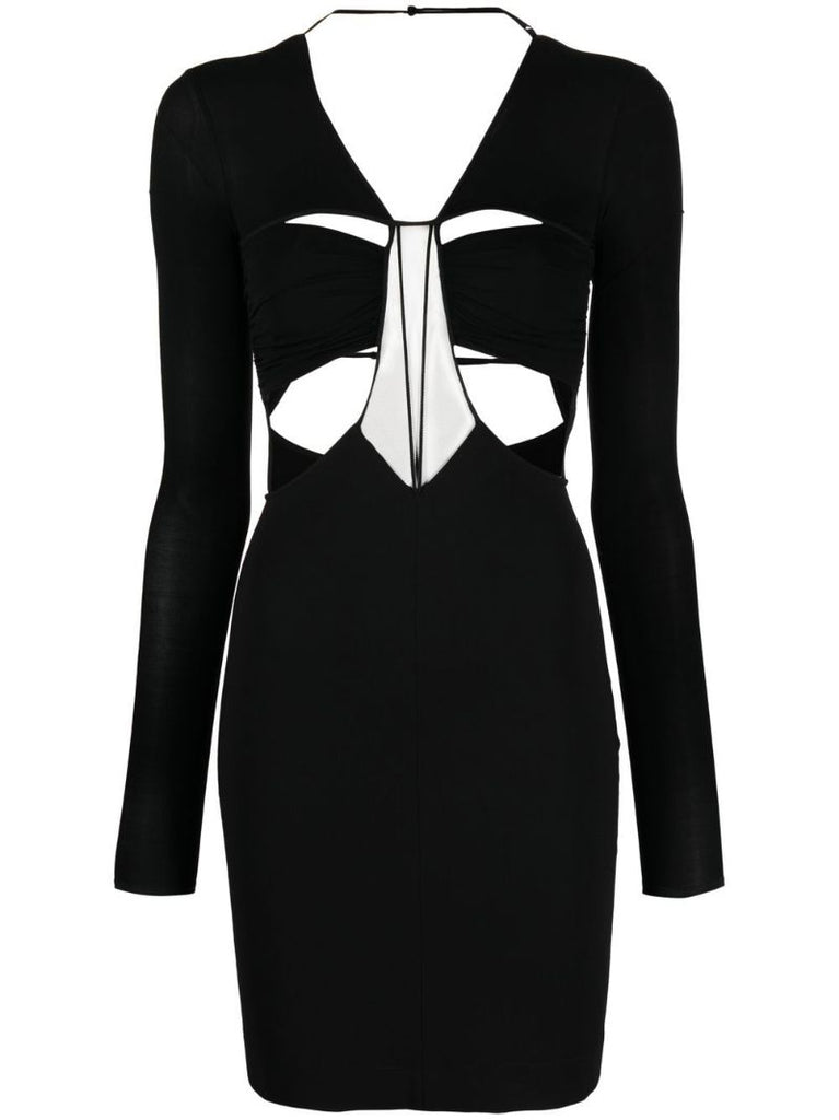 Black Cut-out Mini Dress