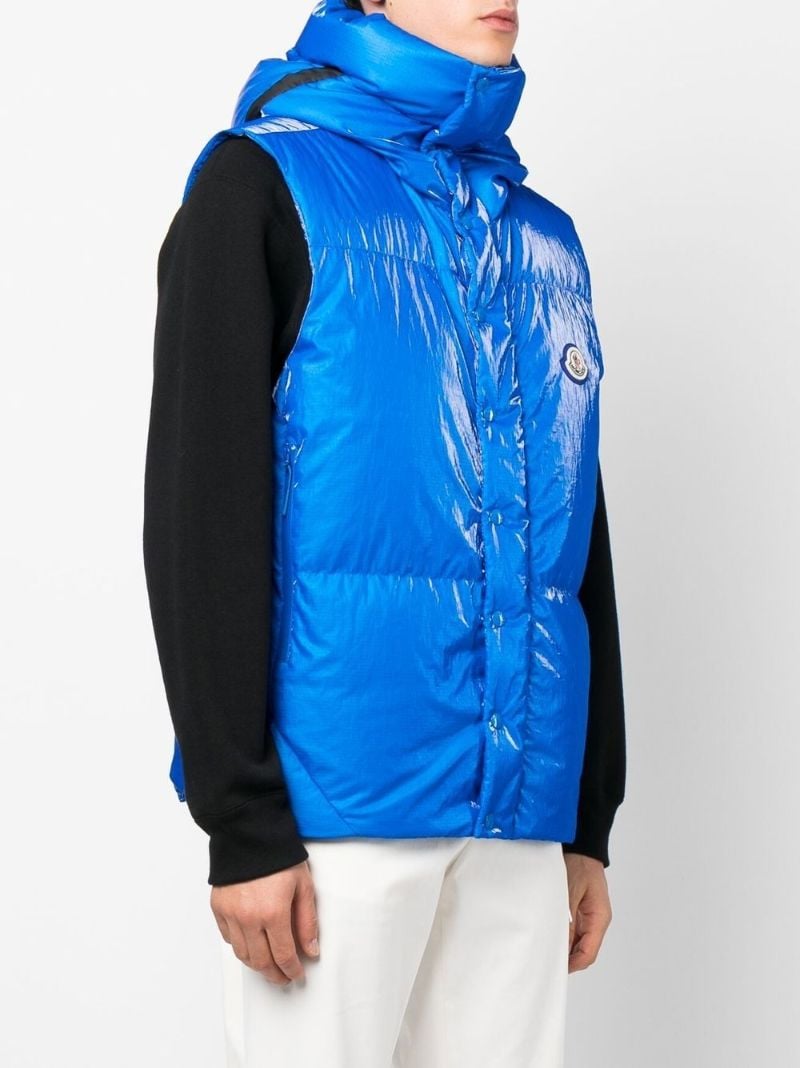 Blue Logo Padded Gilet