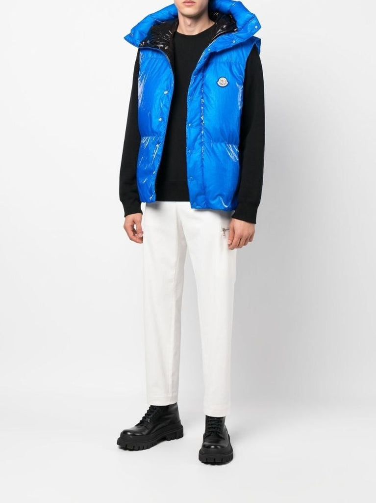 Blue Logo Padded Gilet