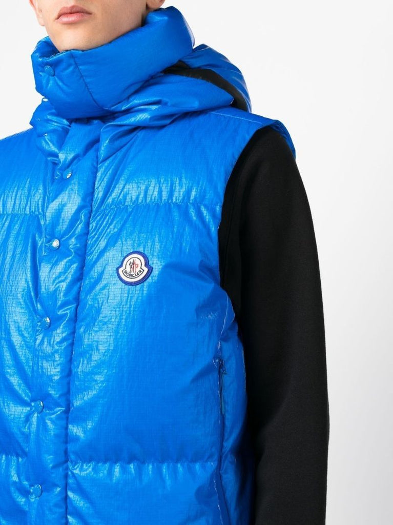 Blue Logo Padded Gilet