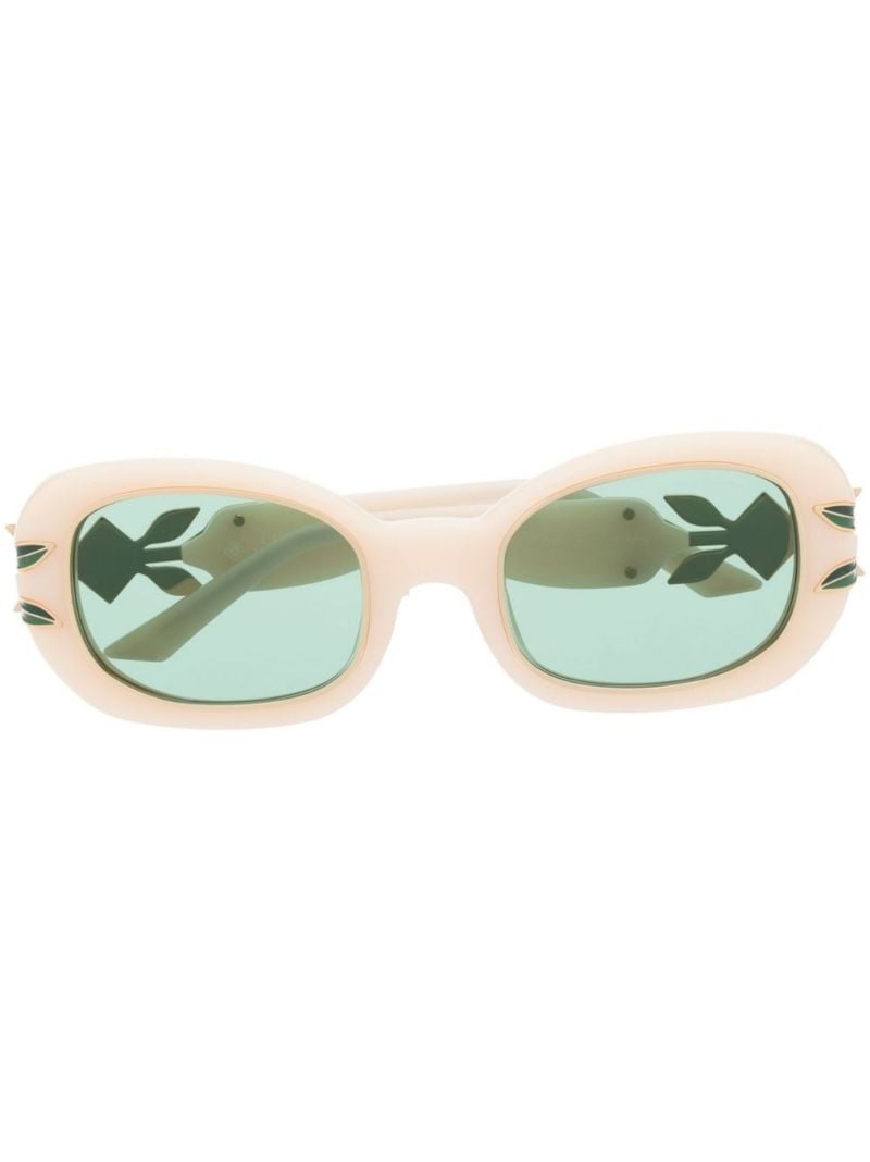 Neutral Oval Sunglasses