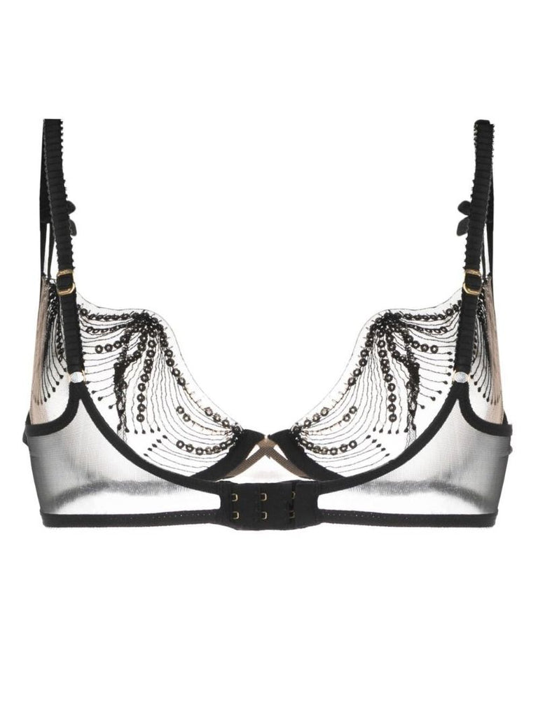Black Quinny Embellished Underwired Bra
