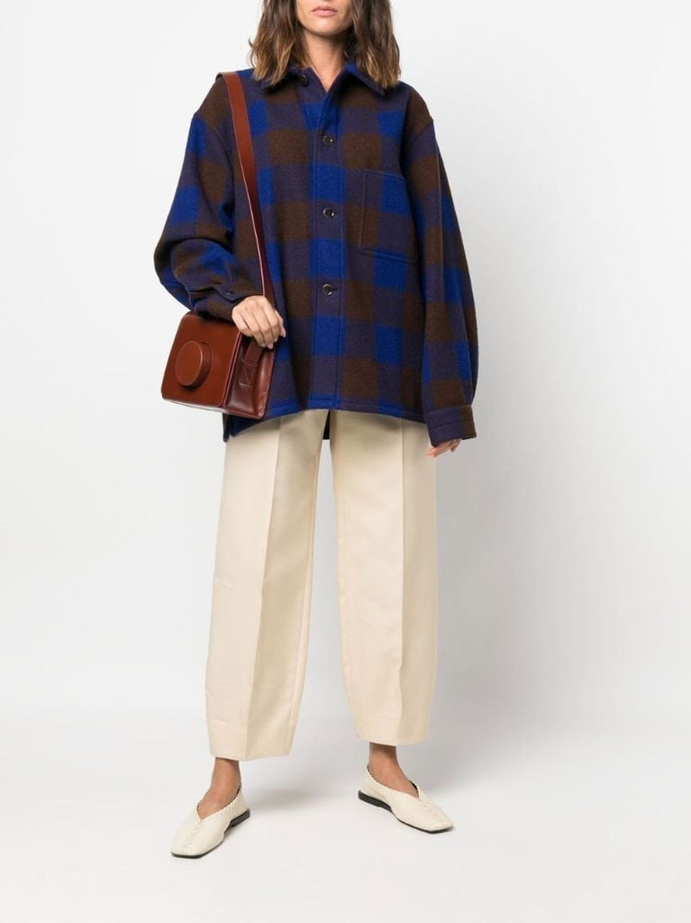 Blue Checked Wool Shirt