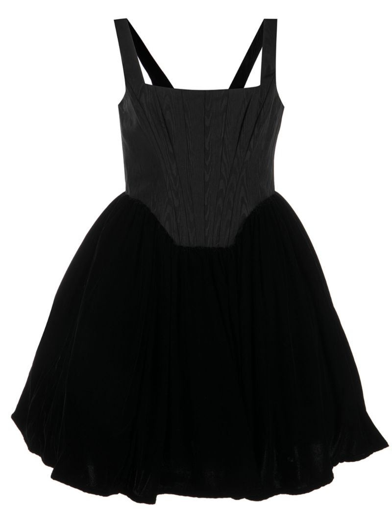 Black Landscape Mini Dress