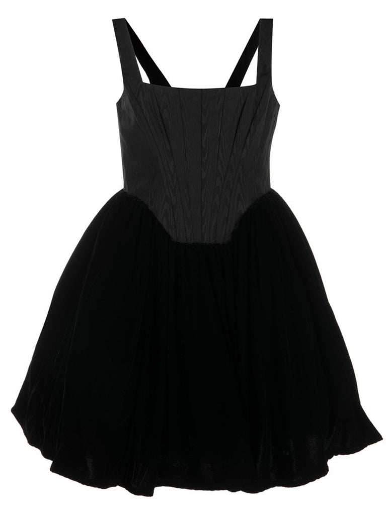 Black Landscape Mini Dress