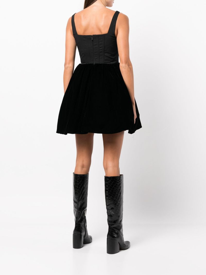 Black Landscape Mini Dress