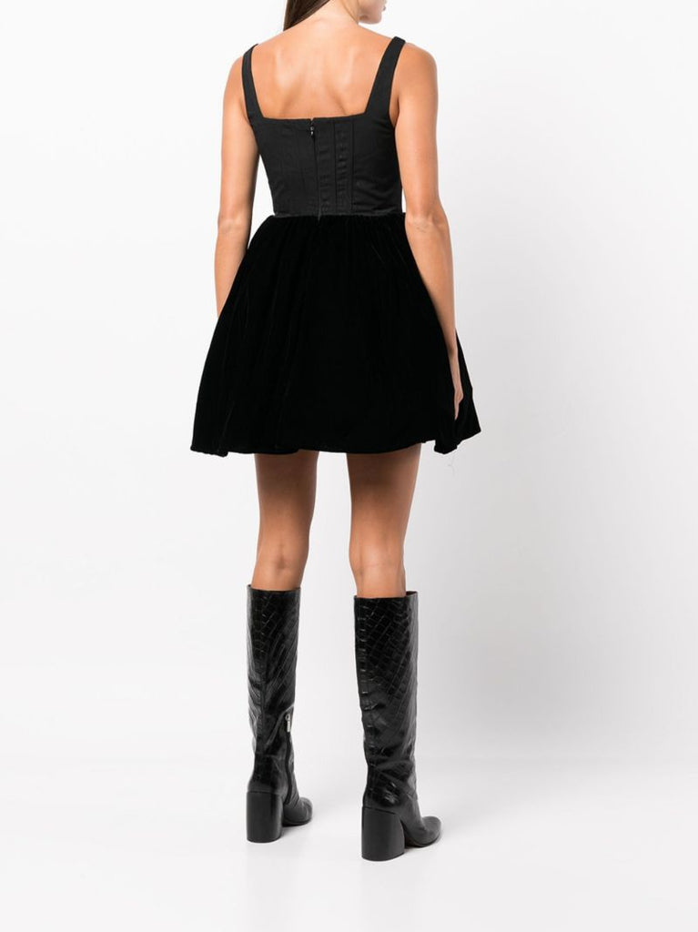 Black Landscape Mini Dress