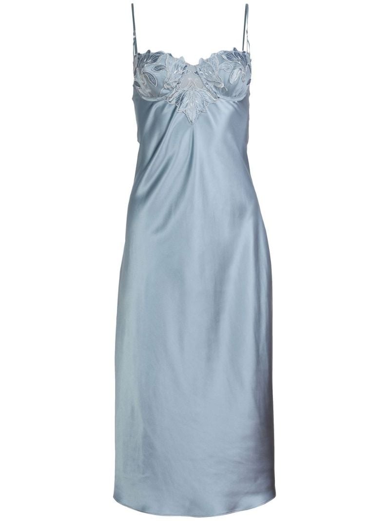 Blue Lace Panelled Camisole