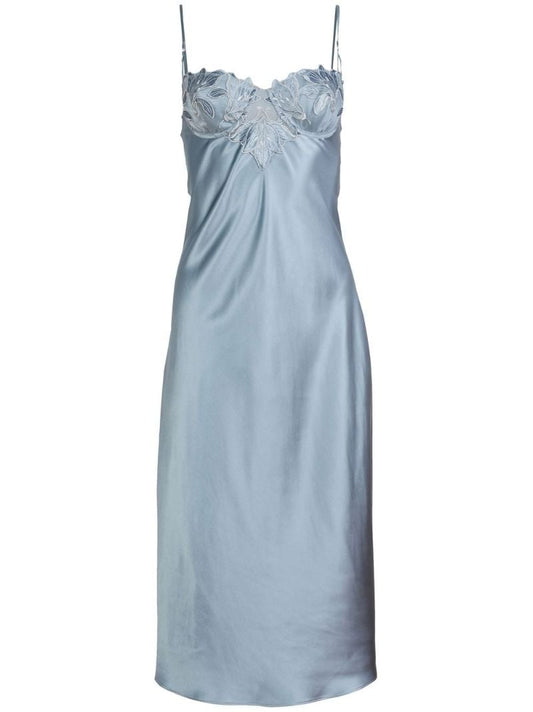 Blue Lace Panelled Camisole