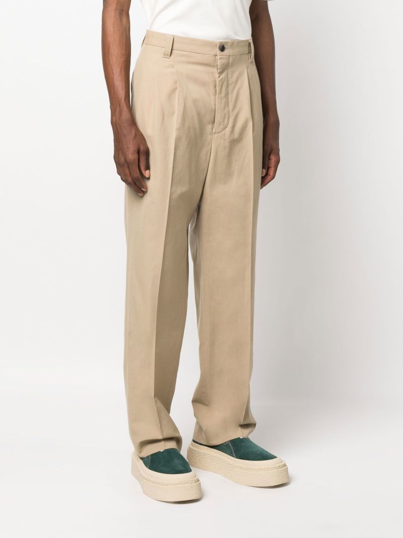 Neutral Mccloud Tailored Trousers
