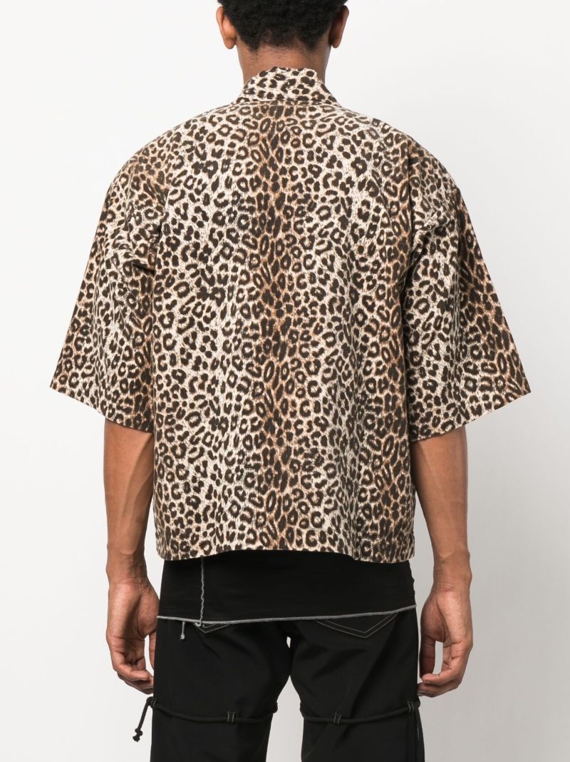 Beige and Black Happi Leopard Jacket