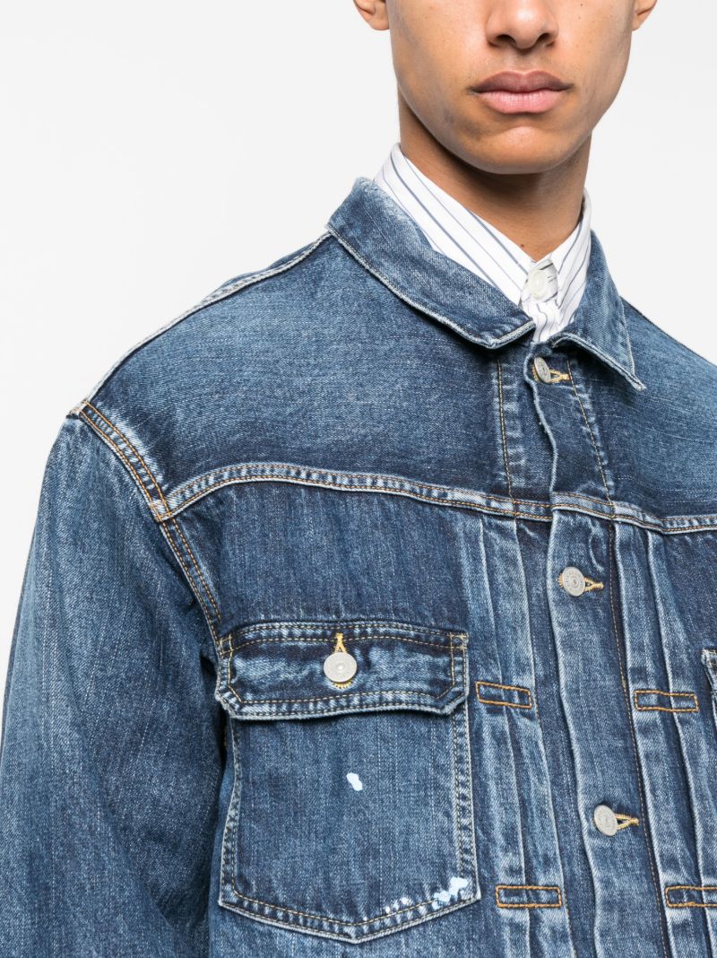 Blue Ss 101xx Dmgd-1010 Denim Jacket