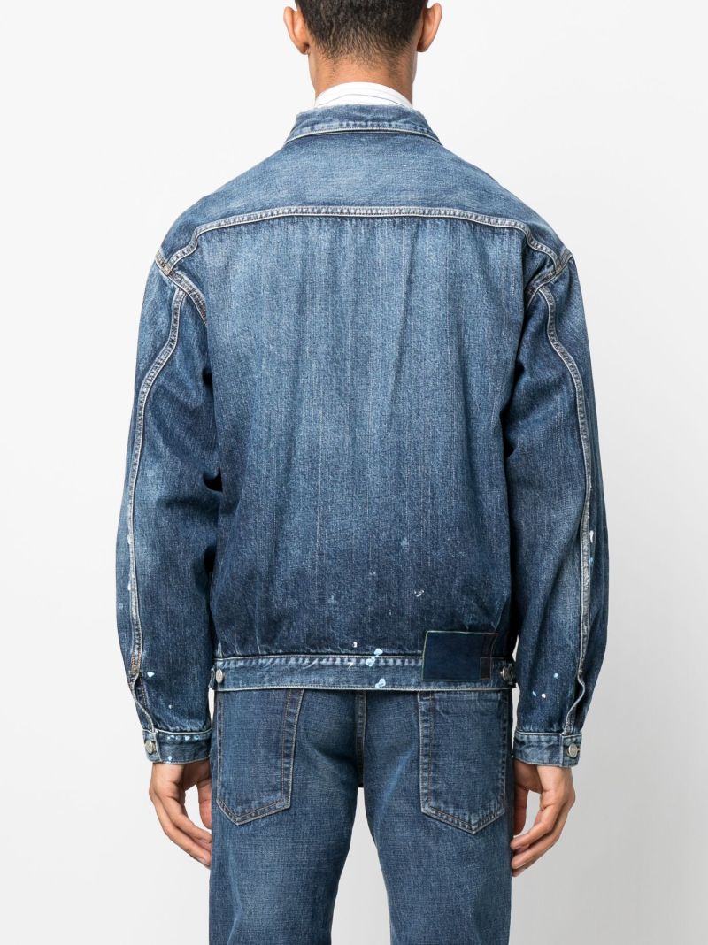 Blue Ss 101xx Dmgd-1010 Denim Jacket