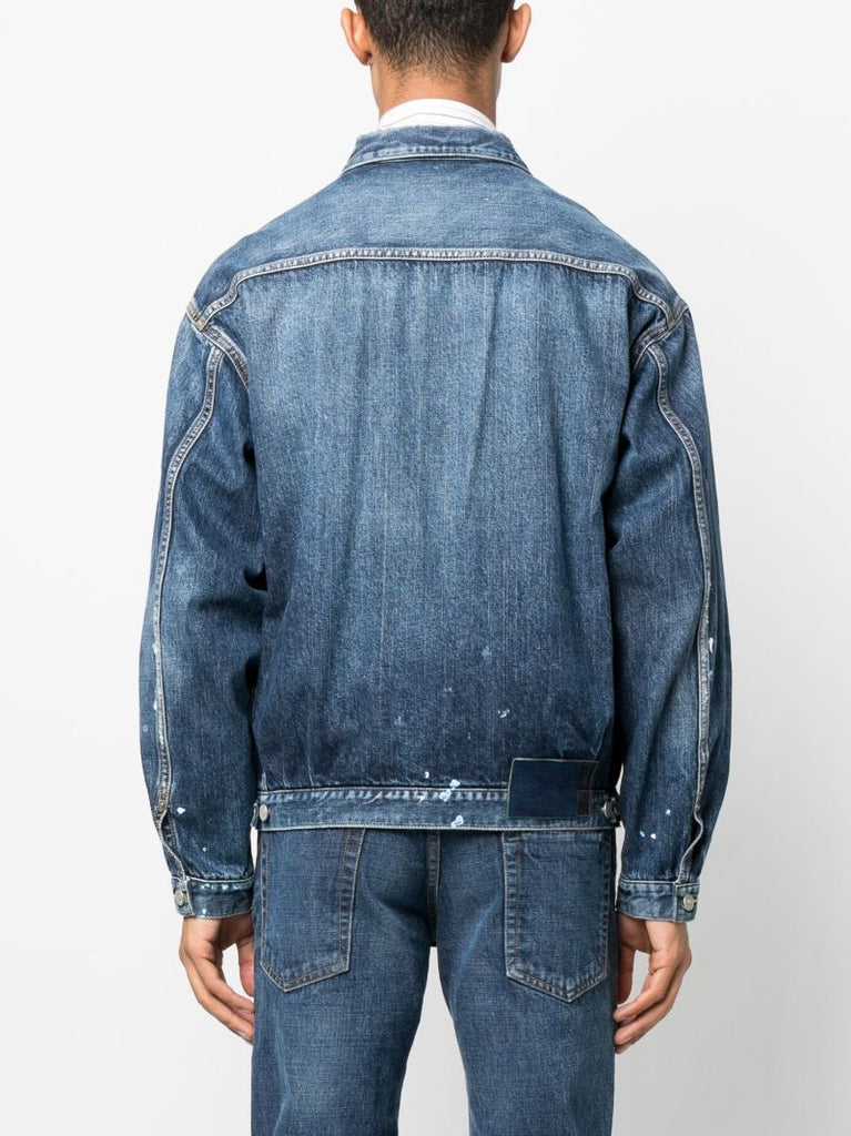 Blue Ss 101xx Dmgd-1010 Denim Jacket