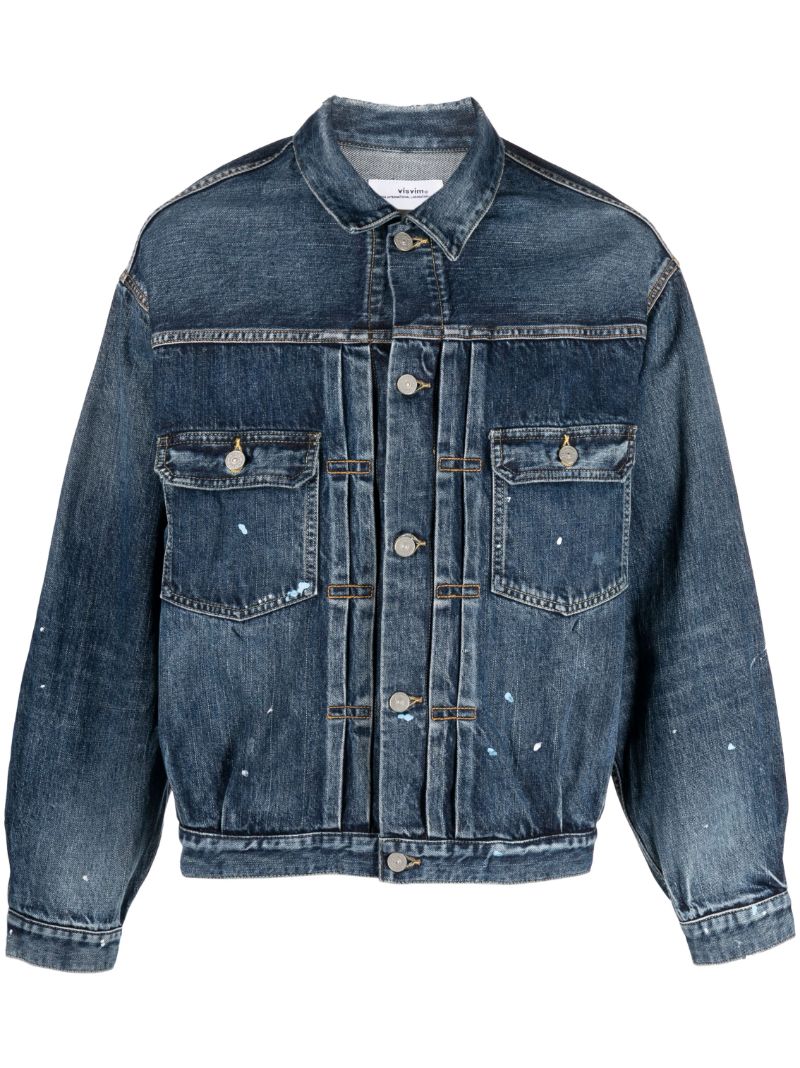 Blue Ss 101xx Dmgd-1010 Denim Jacket