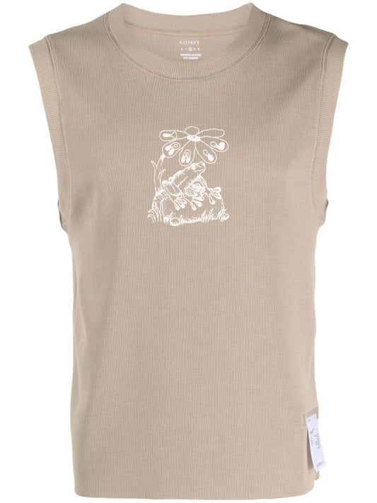 Brown Aura3d Singlet Base Layer Vest