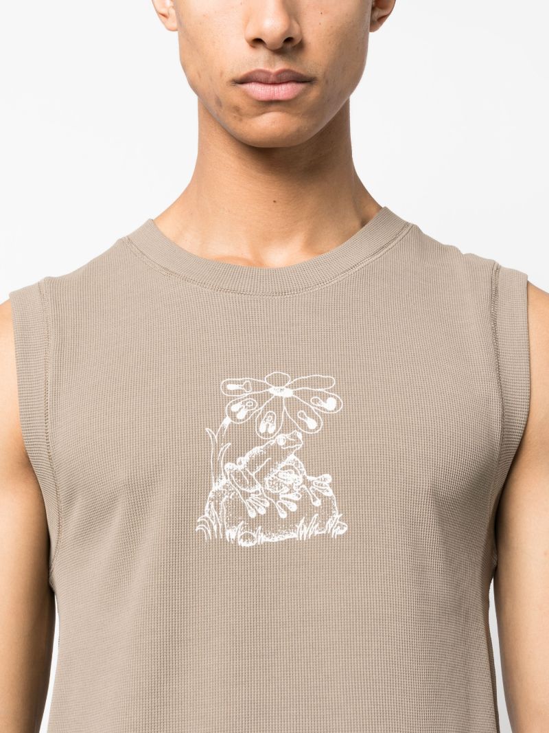 Brown Aura3d Singlet Base Layer Vest