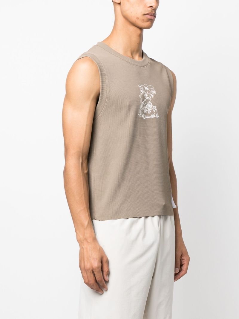 Brown Aura3d Singlet Base Layer Vest