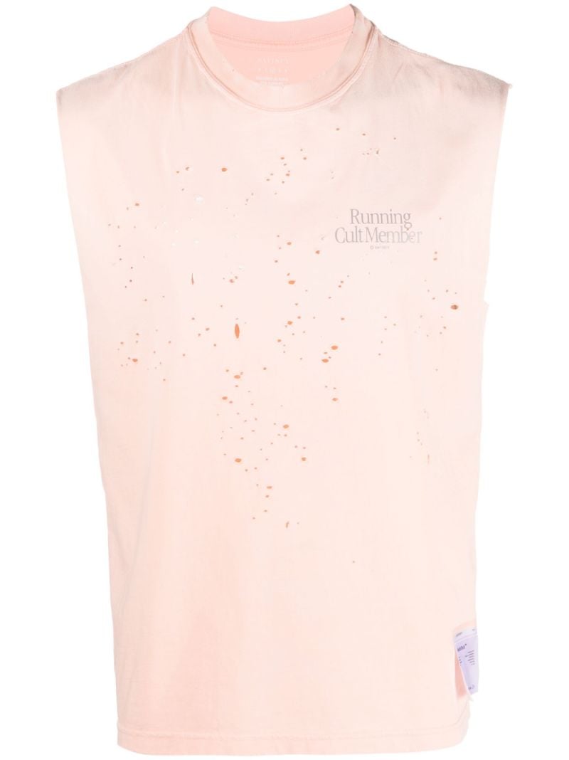 Pink Mothtech Muscle Tee Vest
