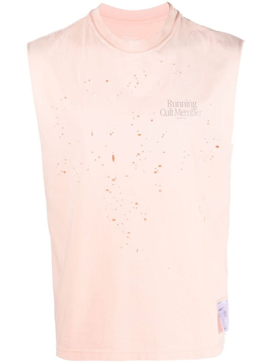 Pink Mothtech Muscle Tee Vest