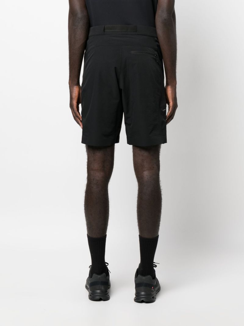 Black Peaceshell Solotex Hiking Shorts