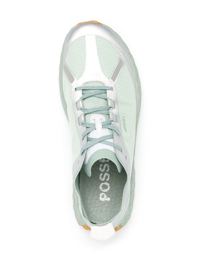X Norda Green Mesh Low-top Sneakers