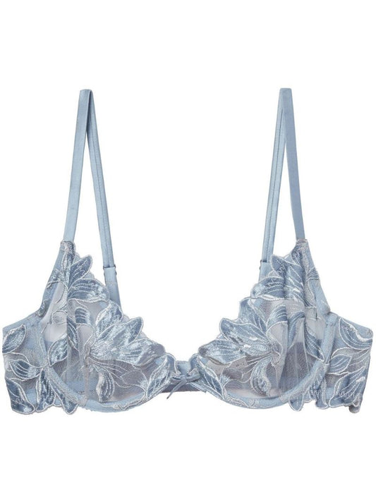 Blue Lily Embroidered Demi Bra
