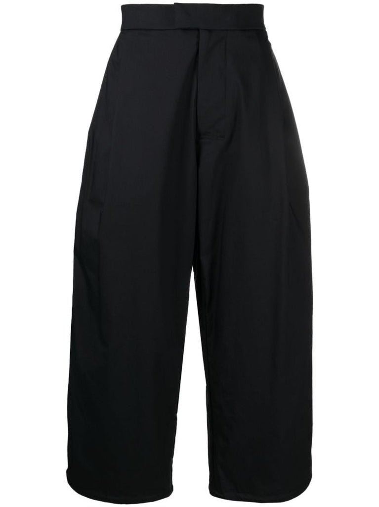 Black Micro Twill Trousers