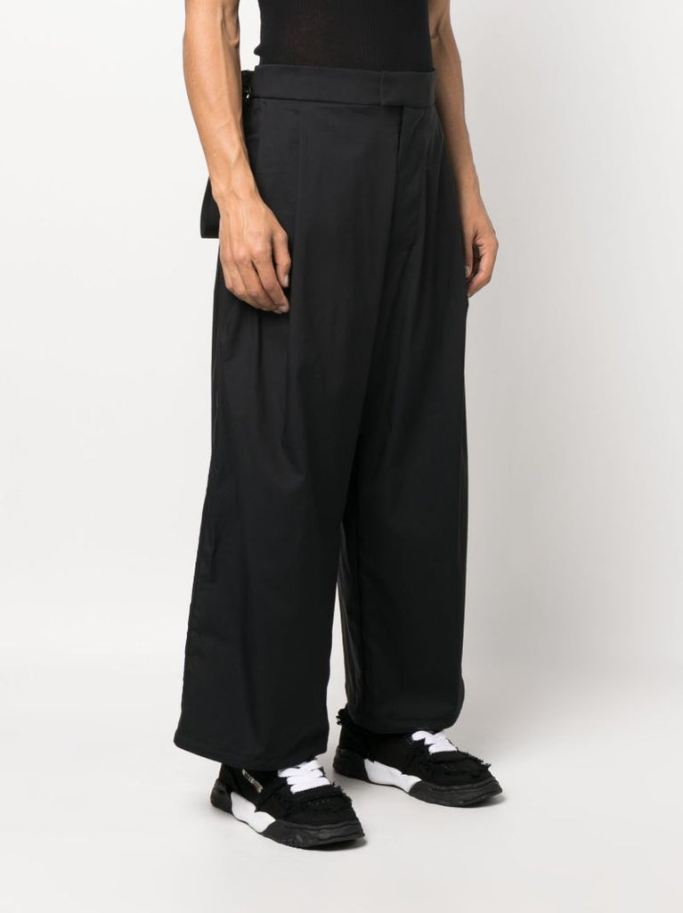 Black Micro Twill Trousers